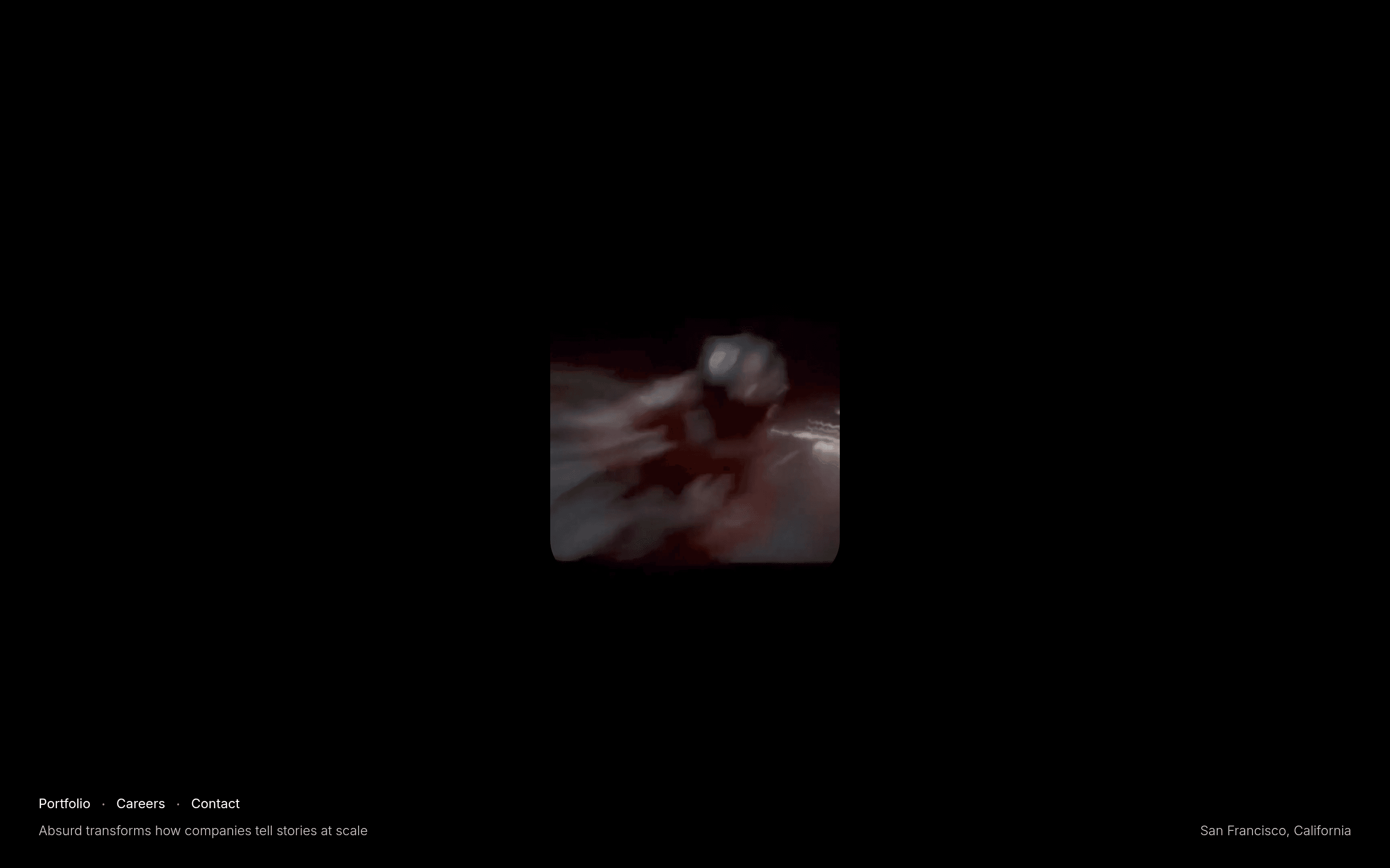 Absurd landing page screenshot