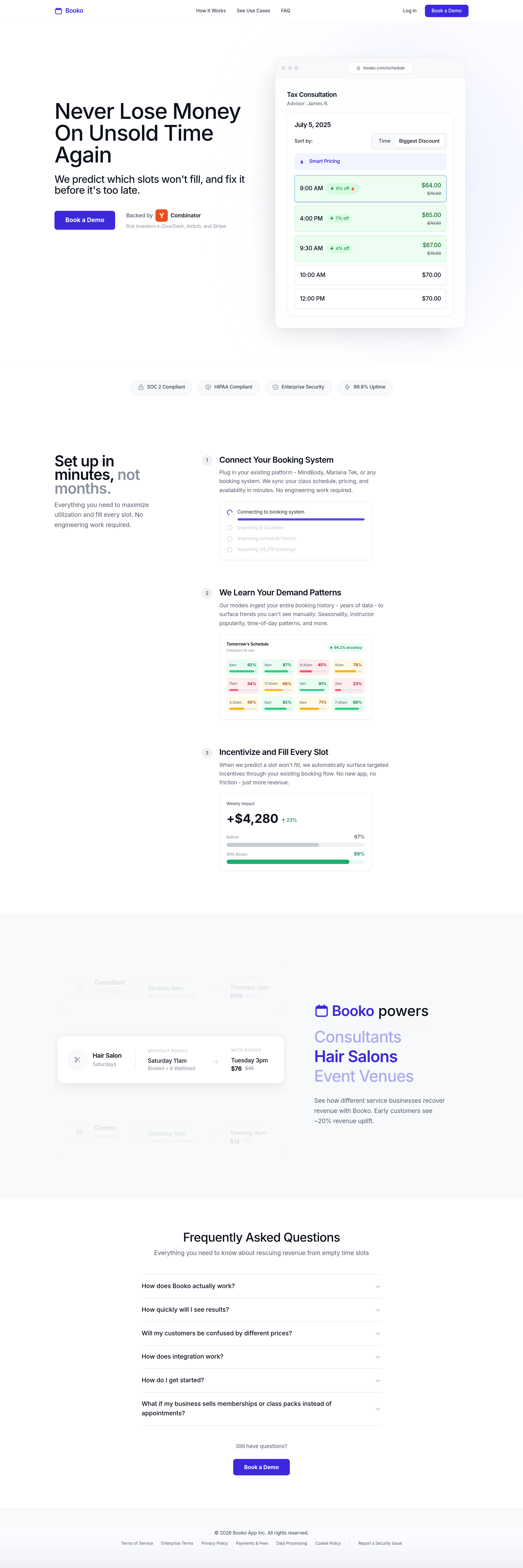 Booko landing page screenshot