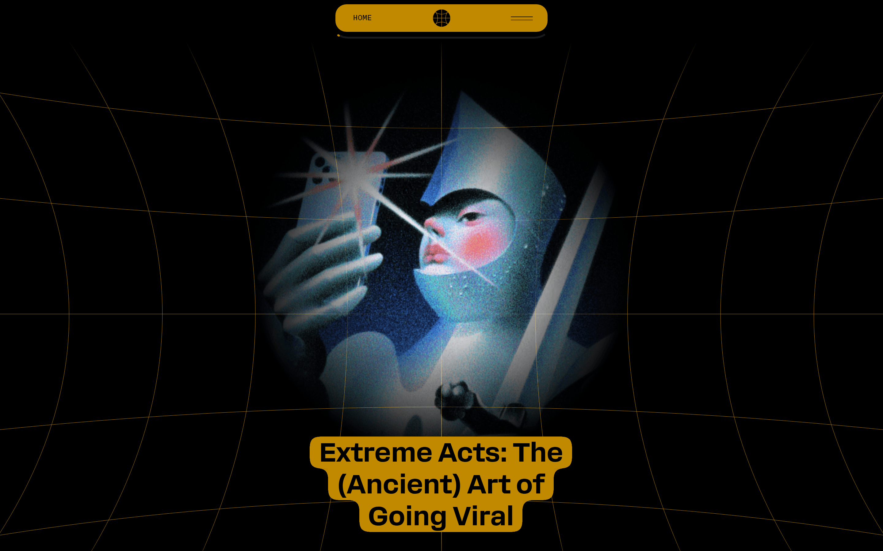 Chronically Online Magazine landing page screenshot