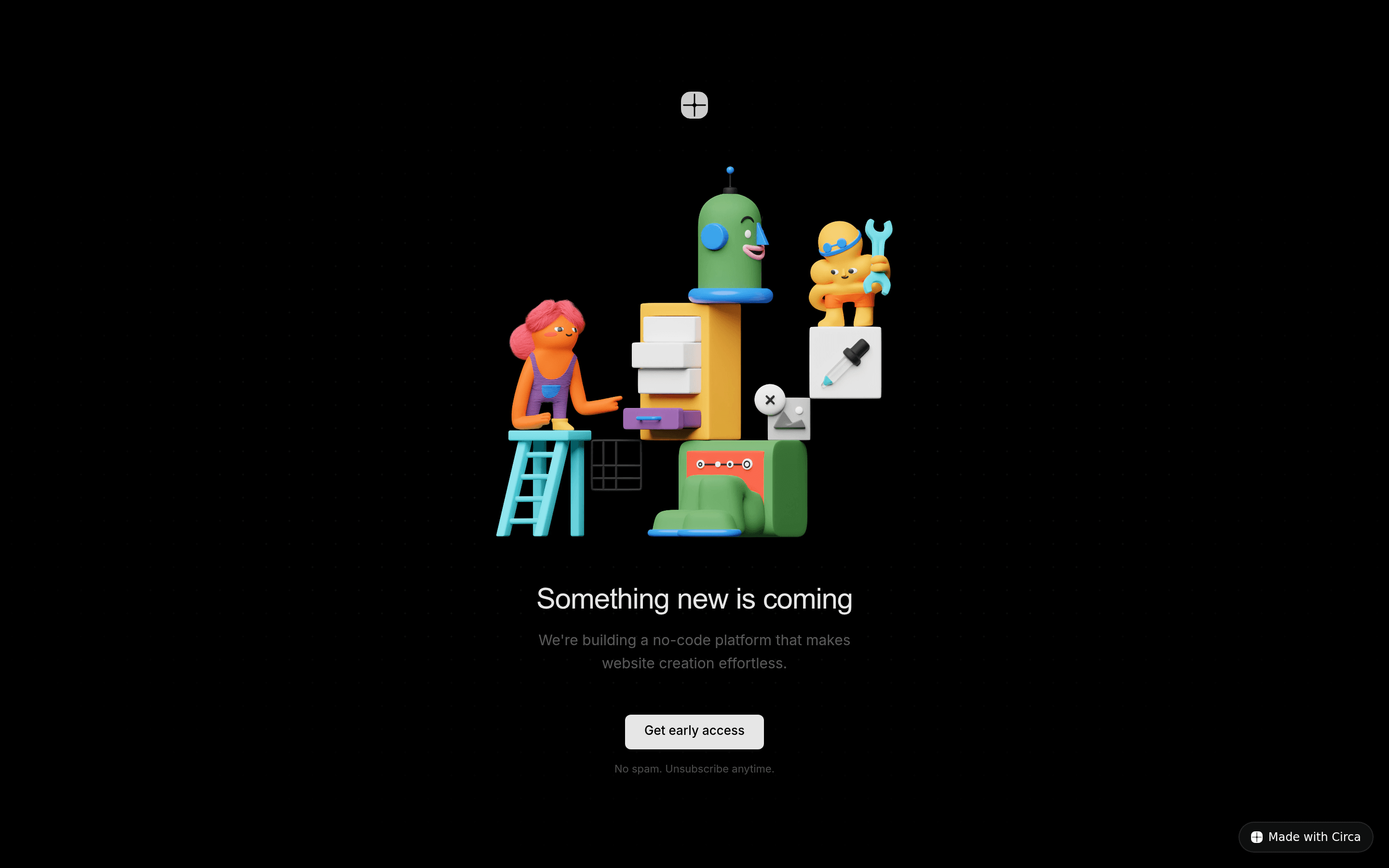 Circa landing page screenshot