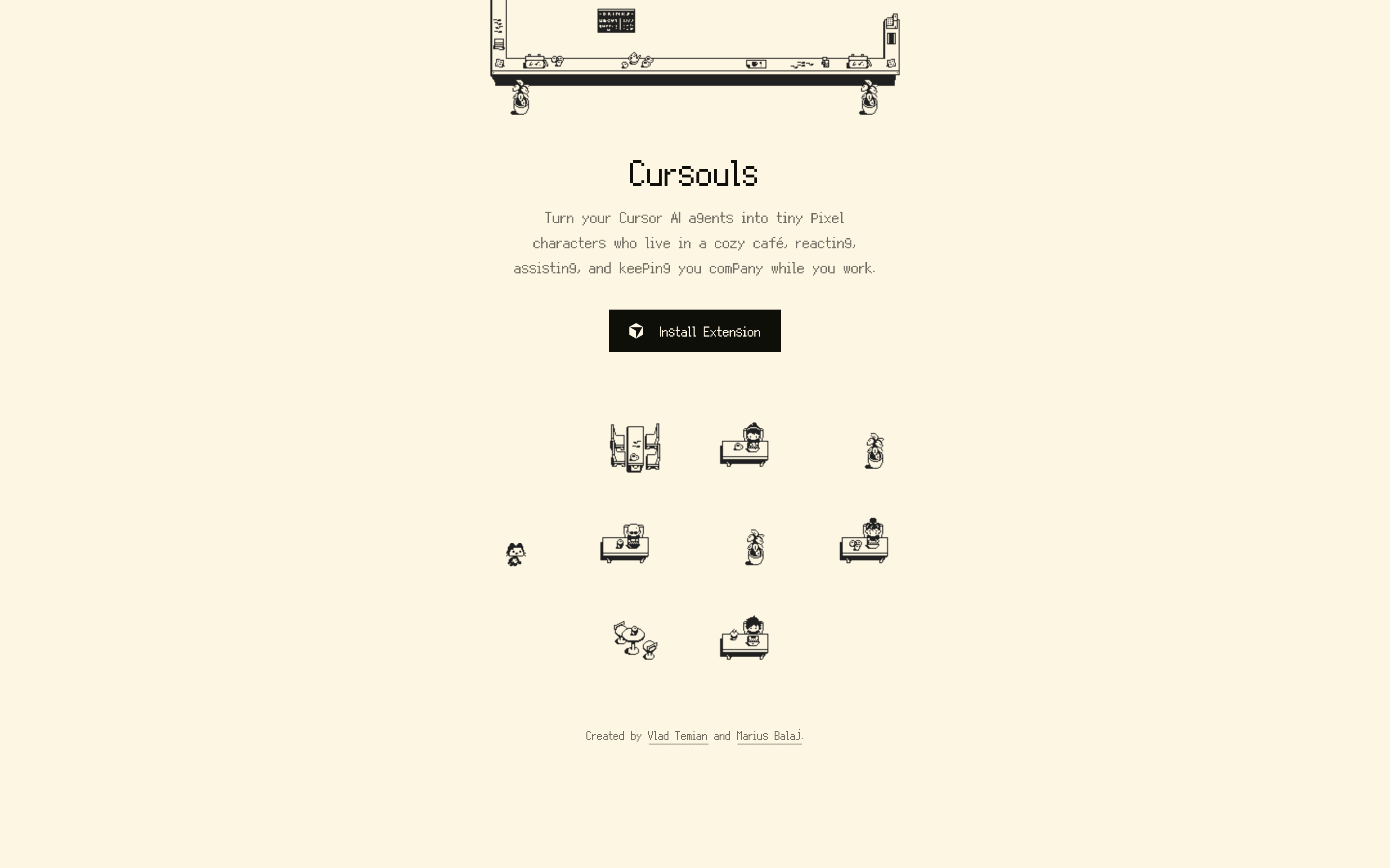 Cursouls landing page screenshot