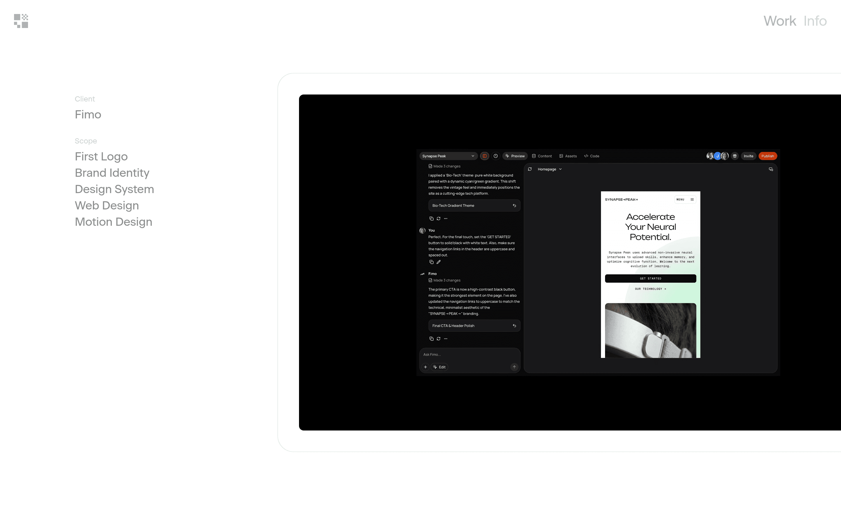 Flexboom landing page screenshot
