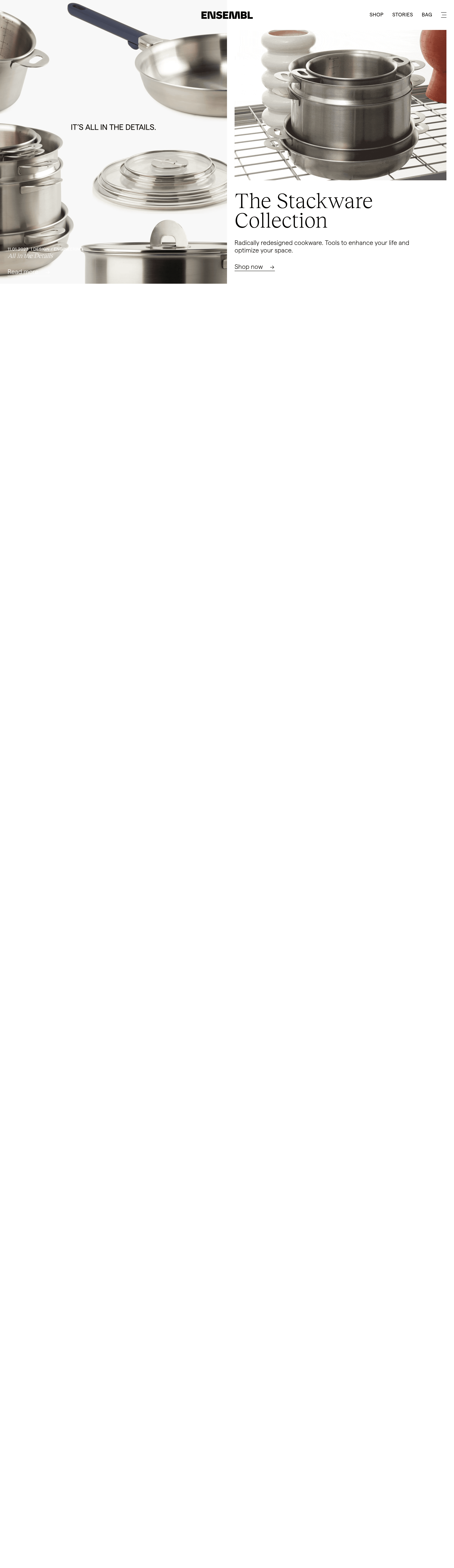 Getensembl landing page screenshot