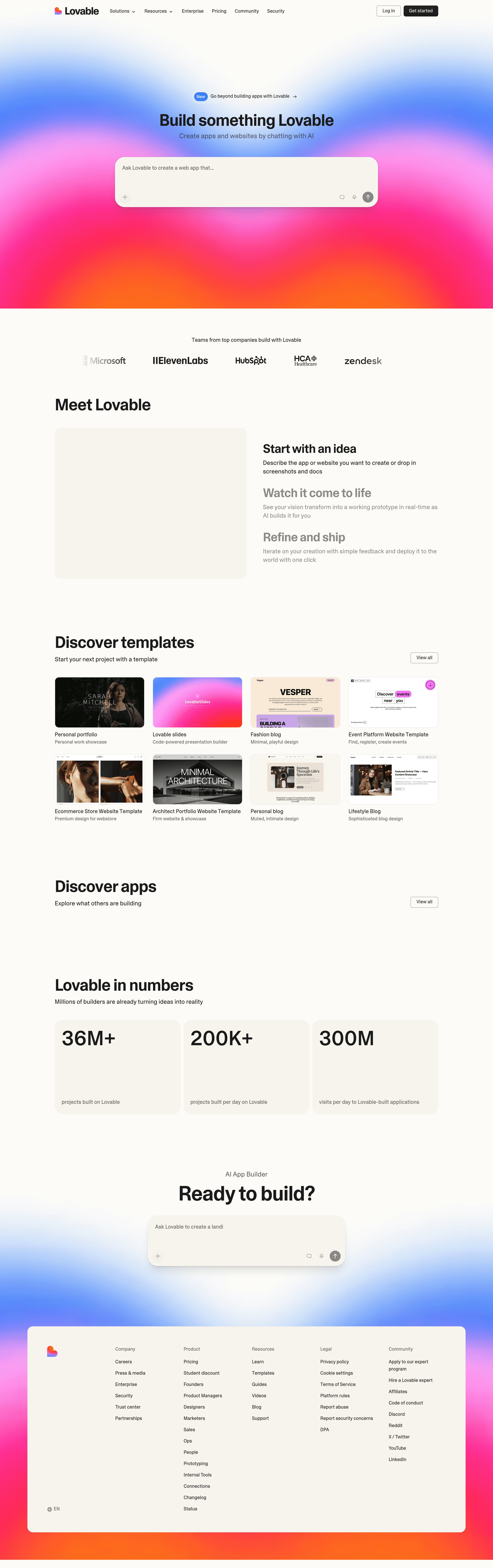 gptengineer.app landing page screenshot