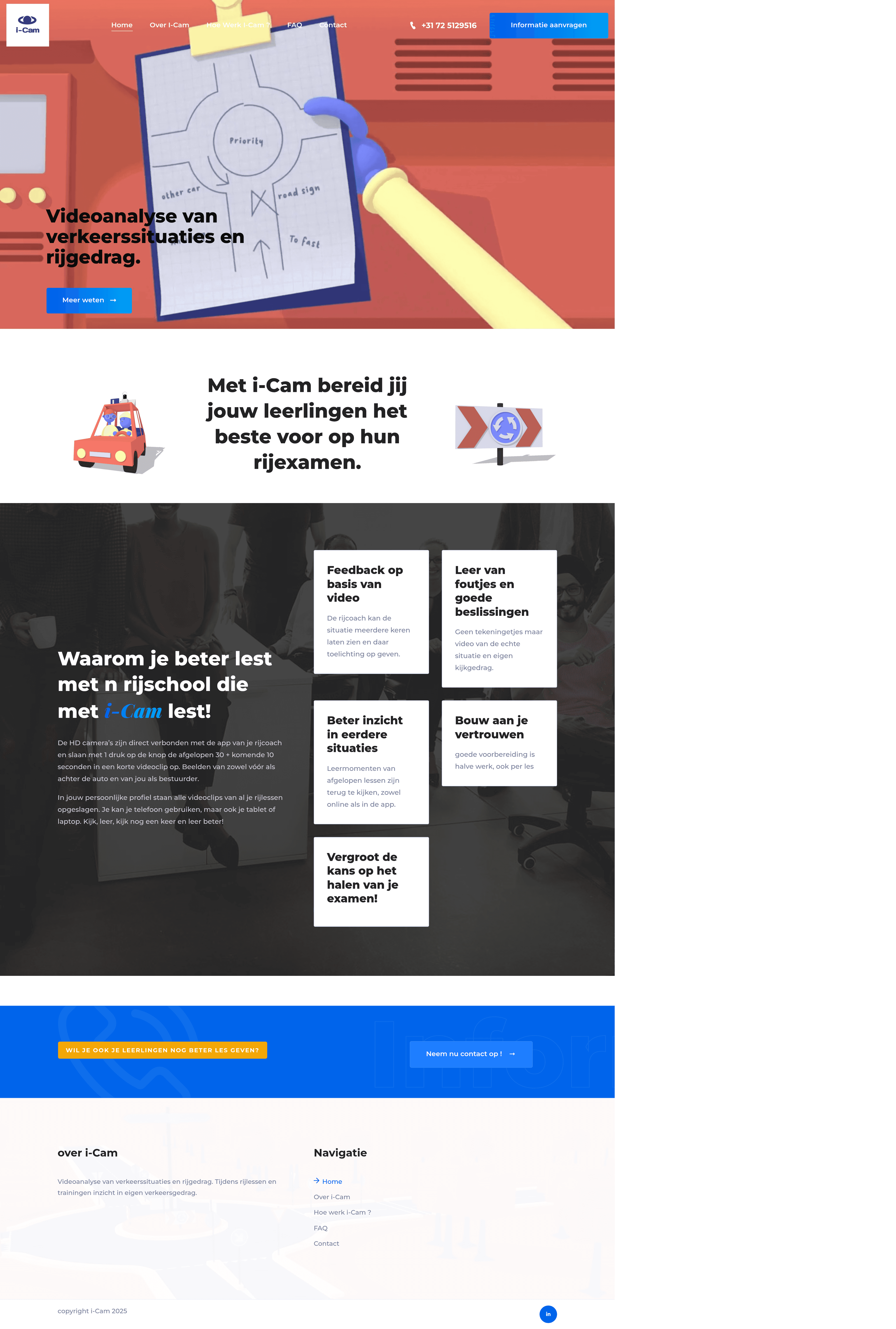 i-Cam landing page screenshot