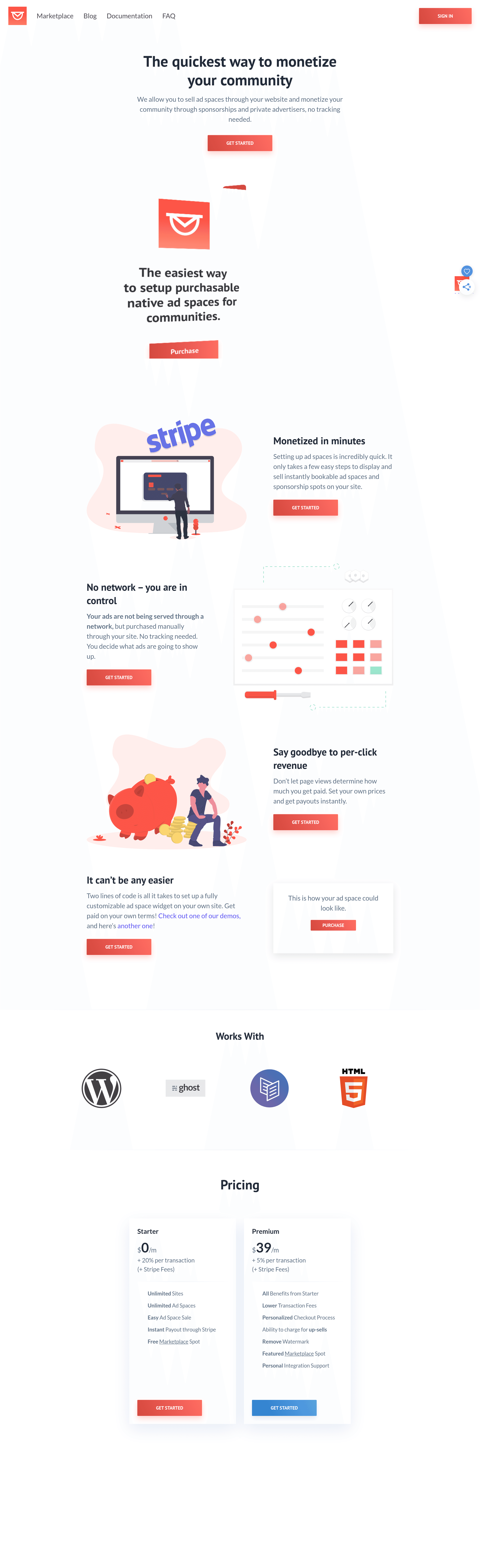 Intravert landing page screenshot