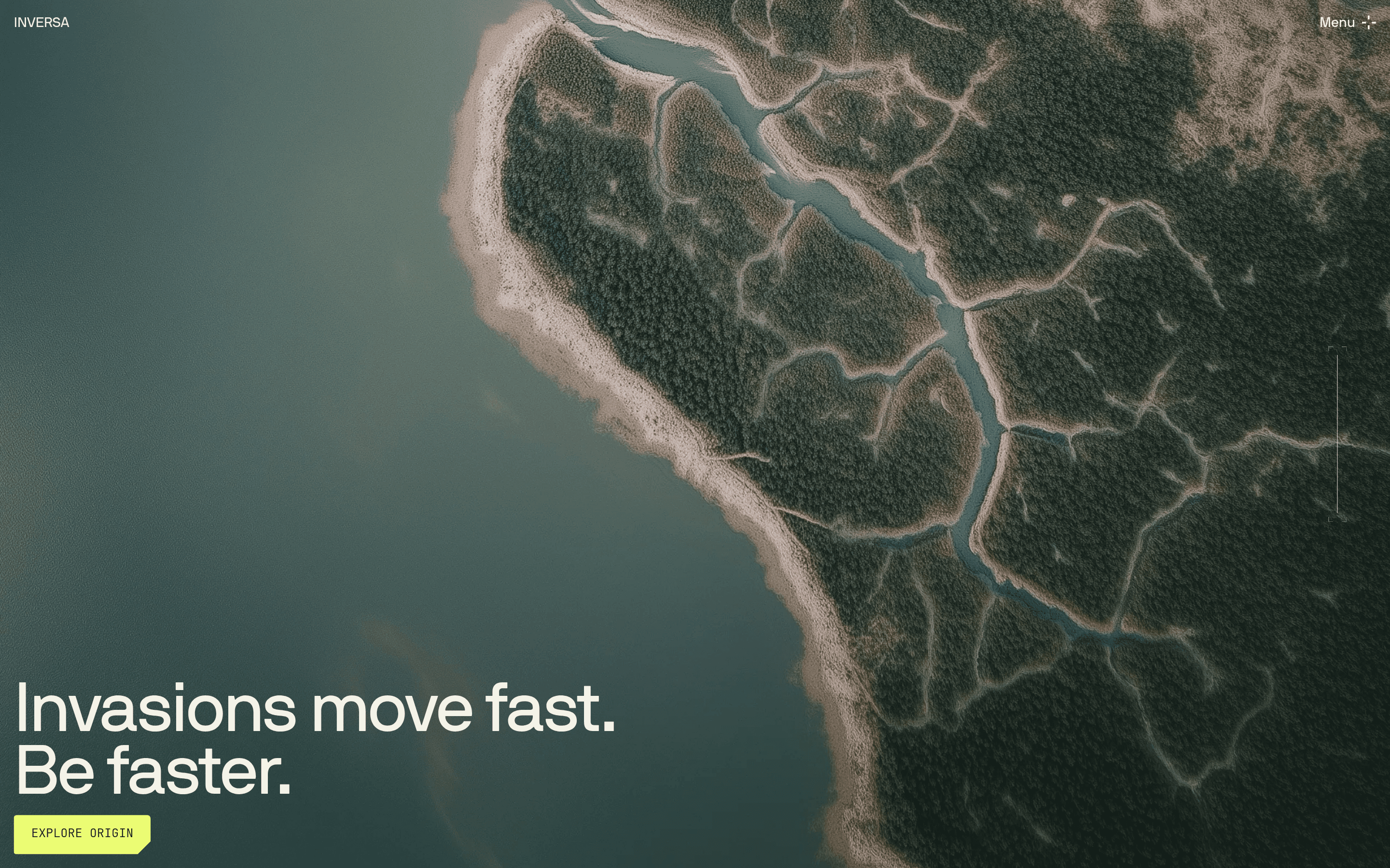 Inversa landing page screenshot