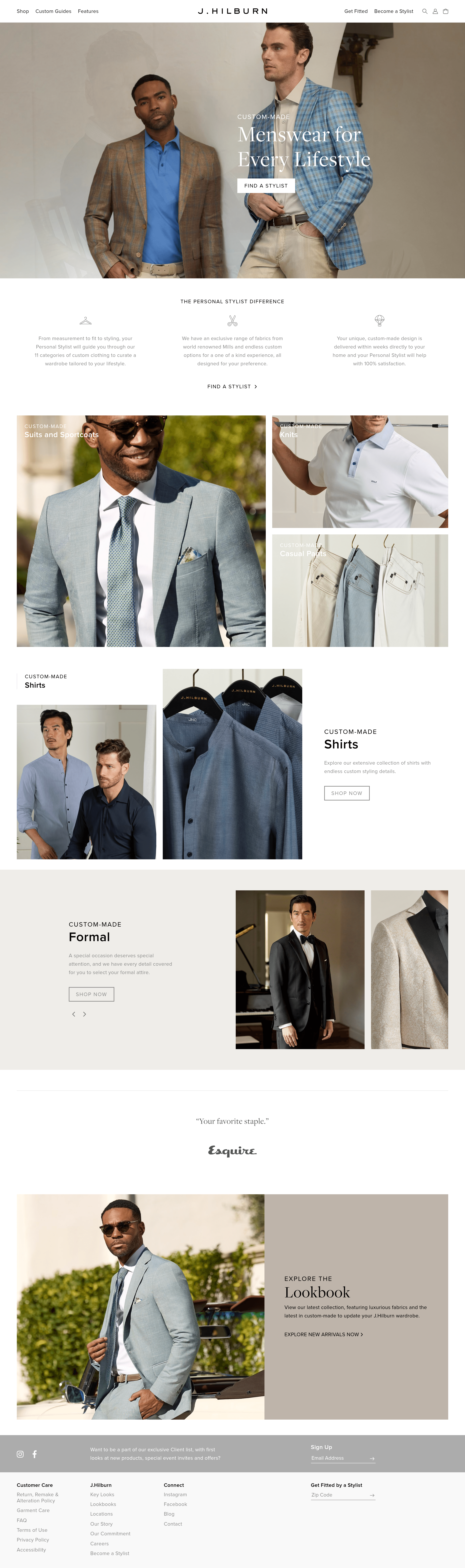 Jhilburn landing page screenshot