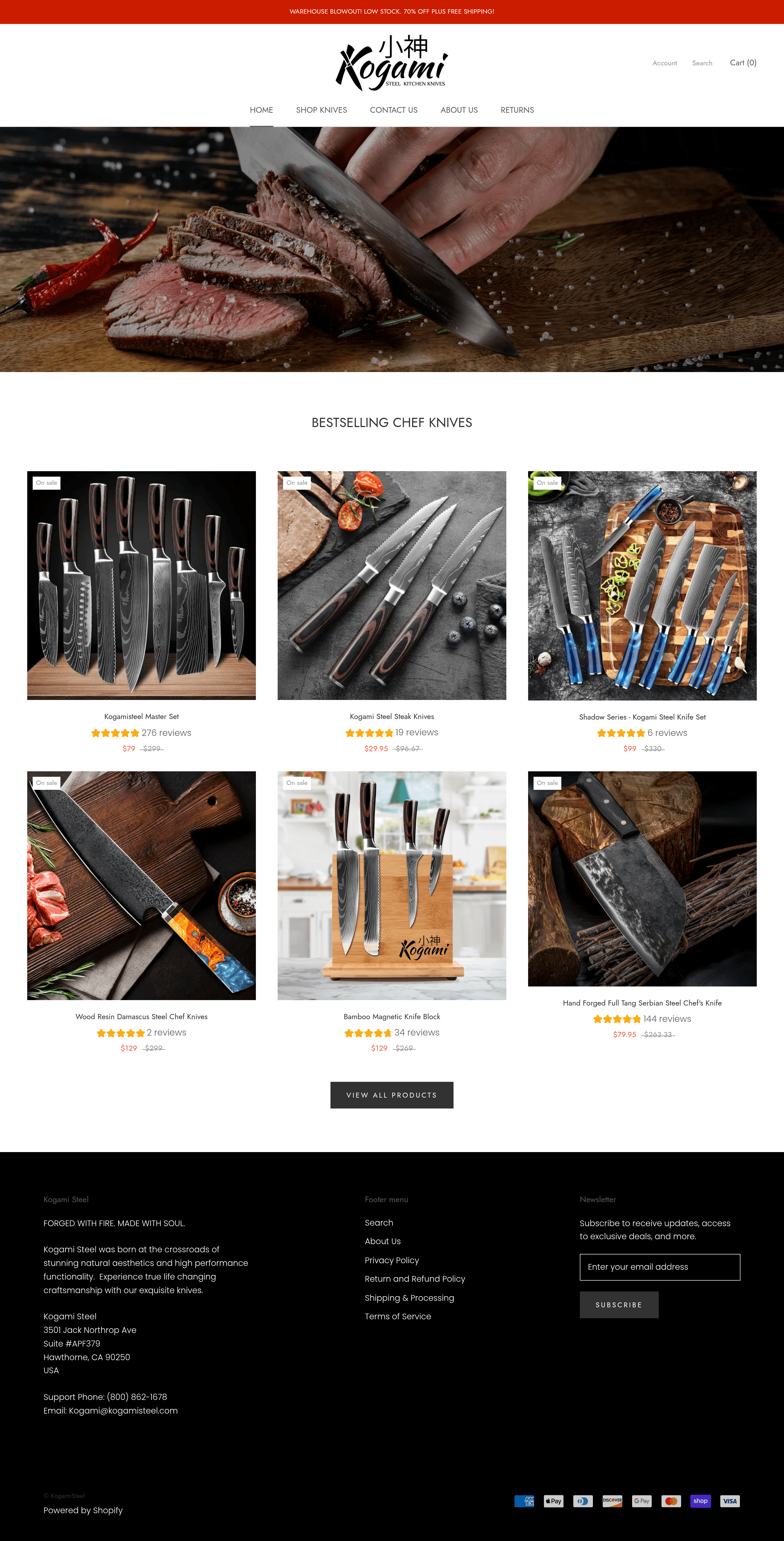 Kogamisteel landing page screenshot