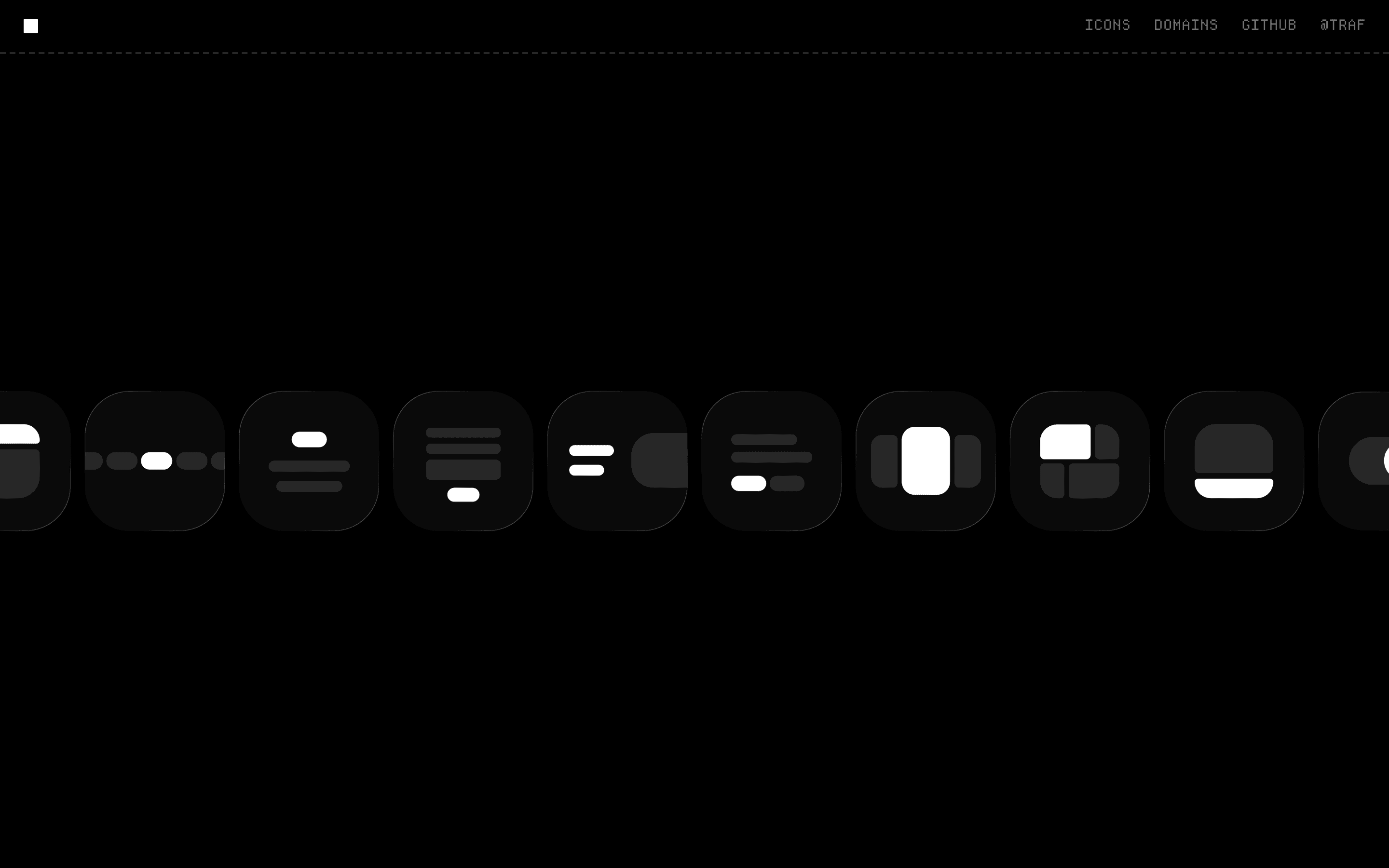 Modules landing page screenshot