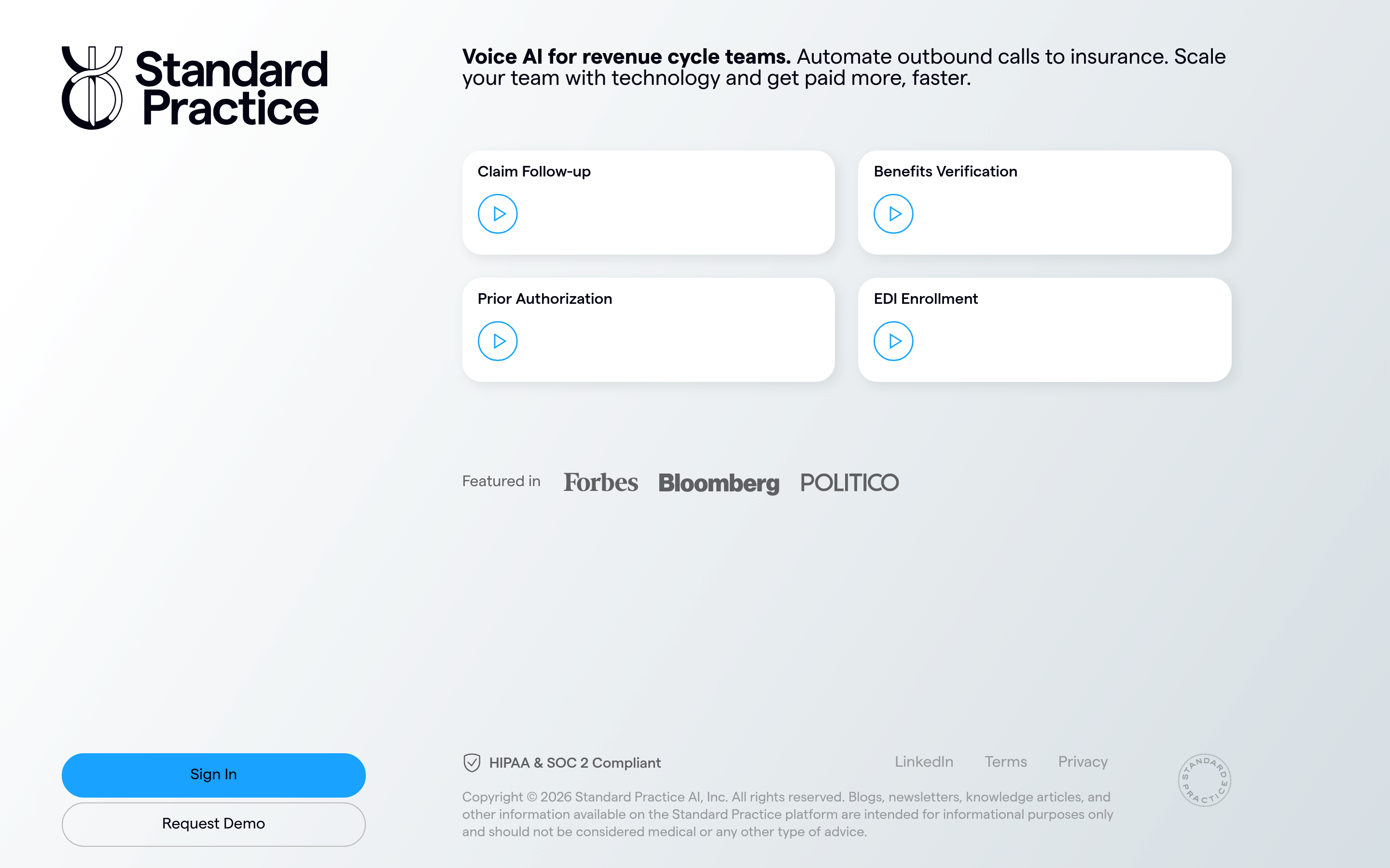 Nibble Health landing page screenshot