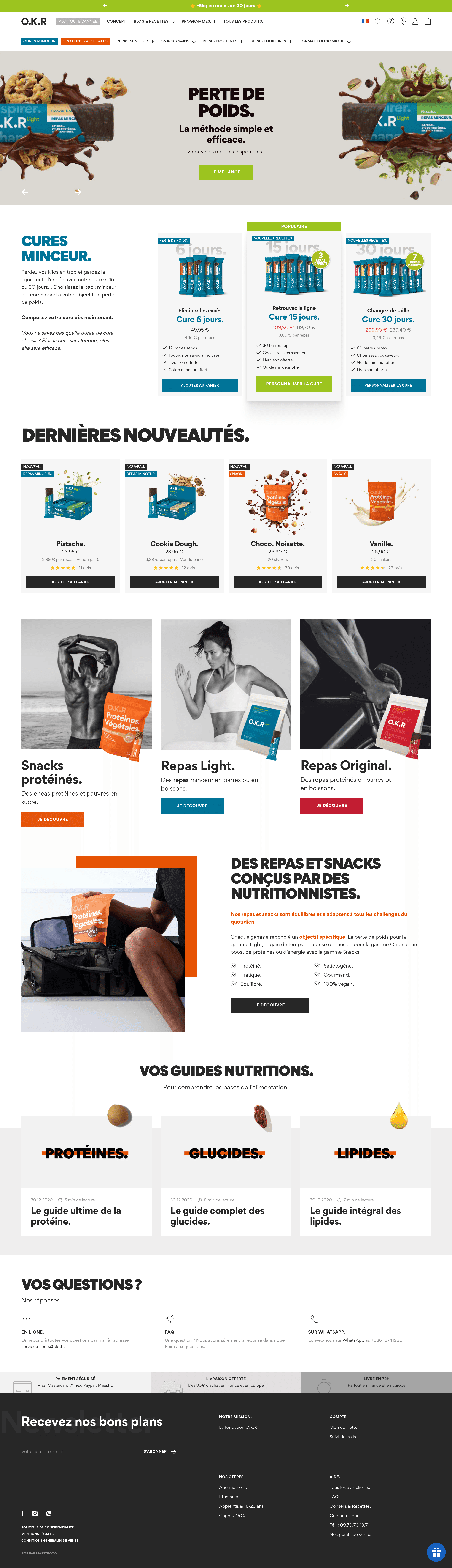 Okr landing page screenshot