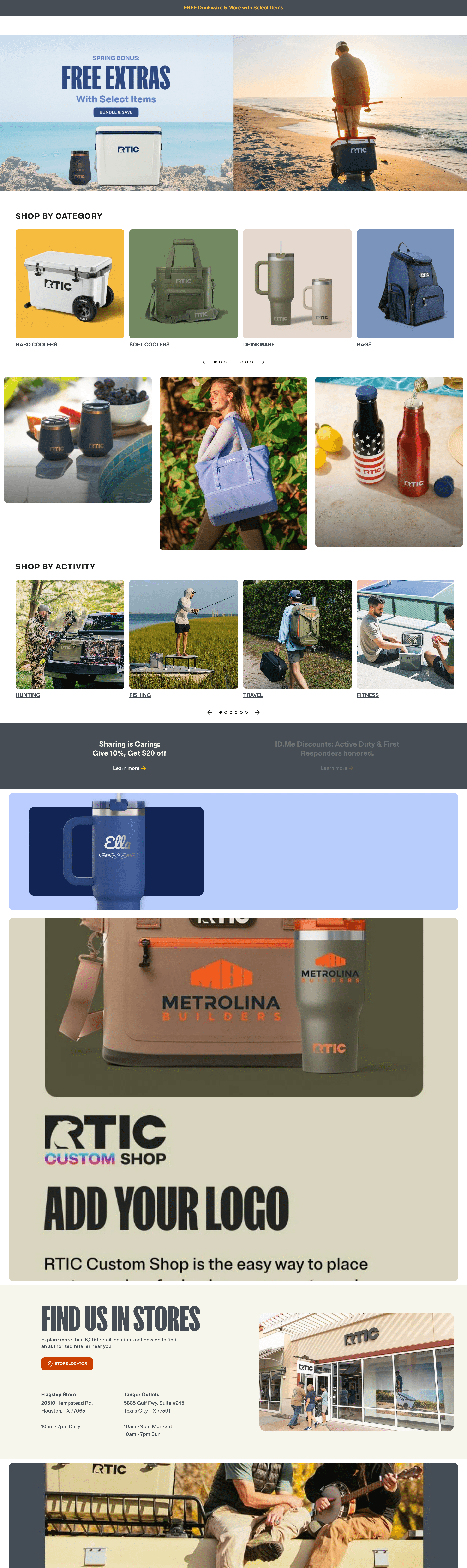 Rticoutdoors landing page screenshot