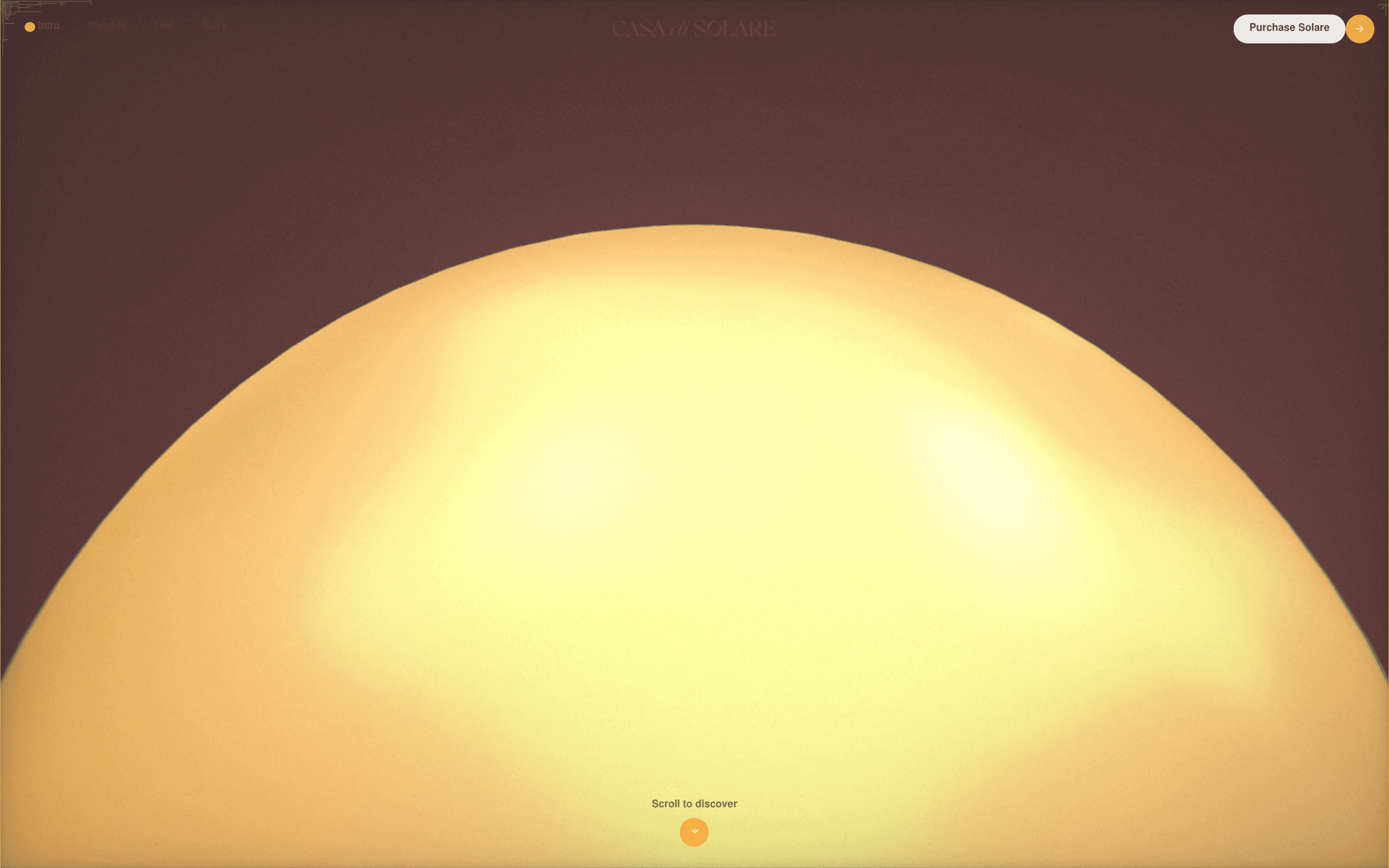 Solare landing page screenshot