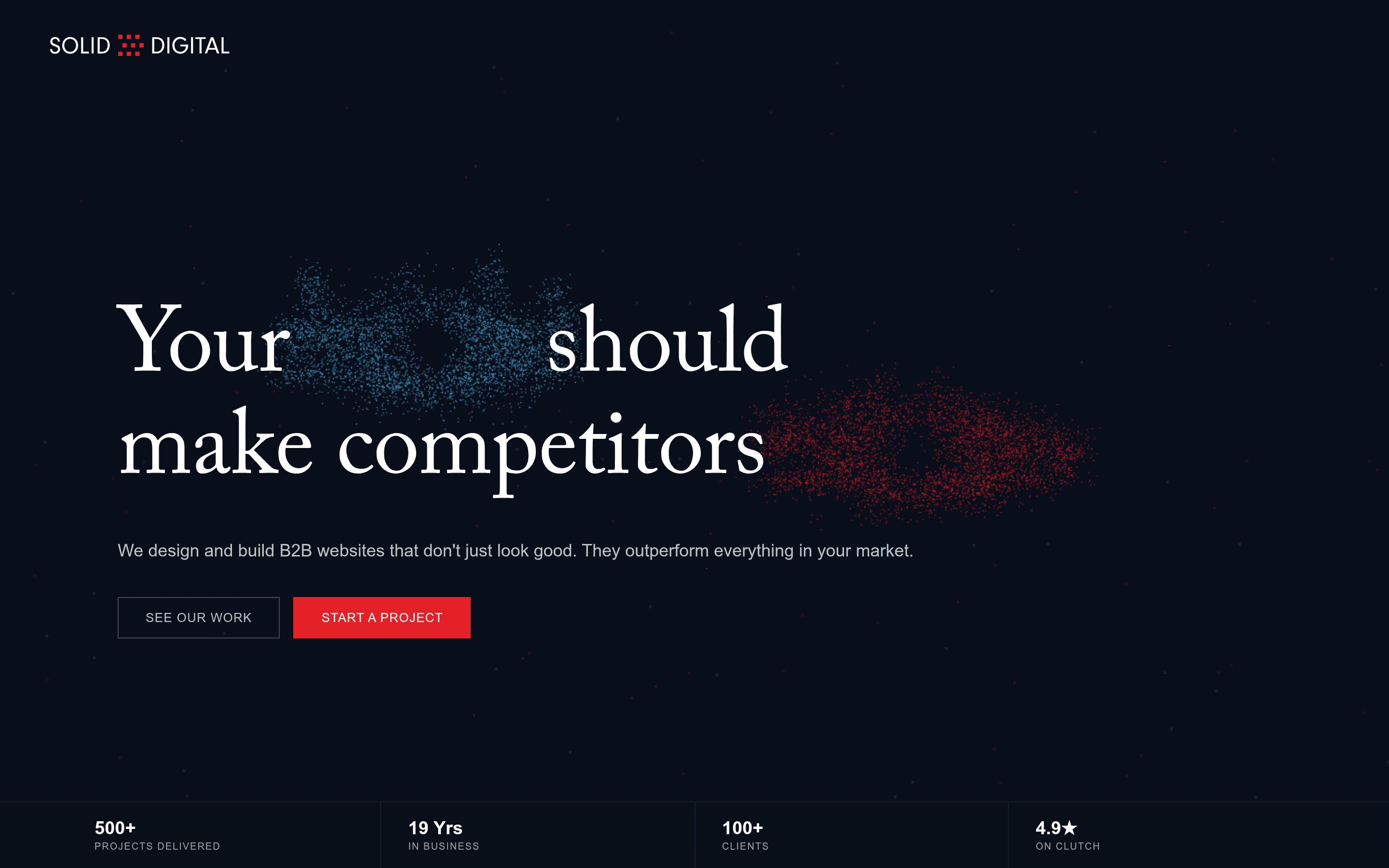 Solid Digital landing page screenshot