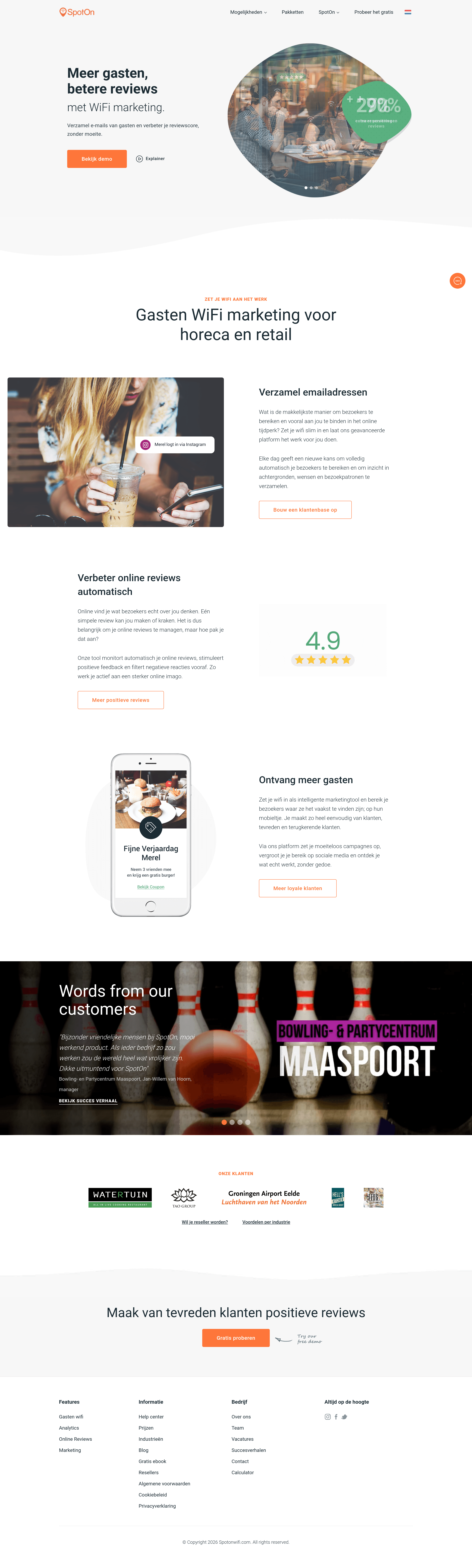 Spotonwifi landing page screenshot