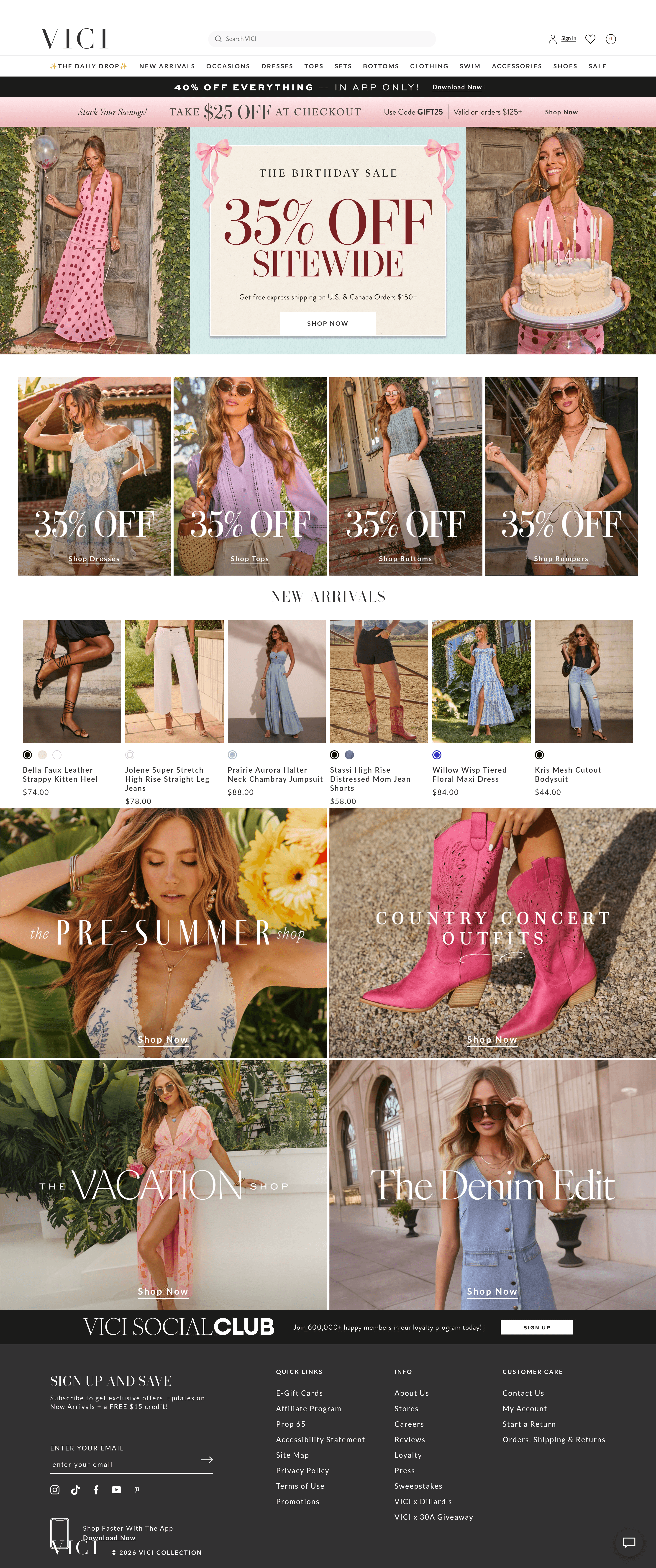 VICI landing page screenshot