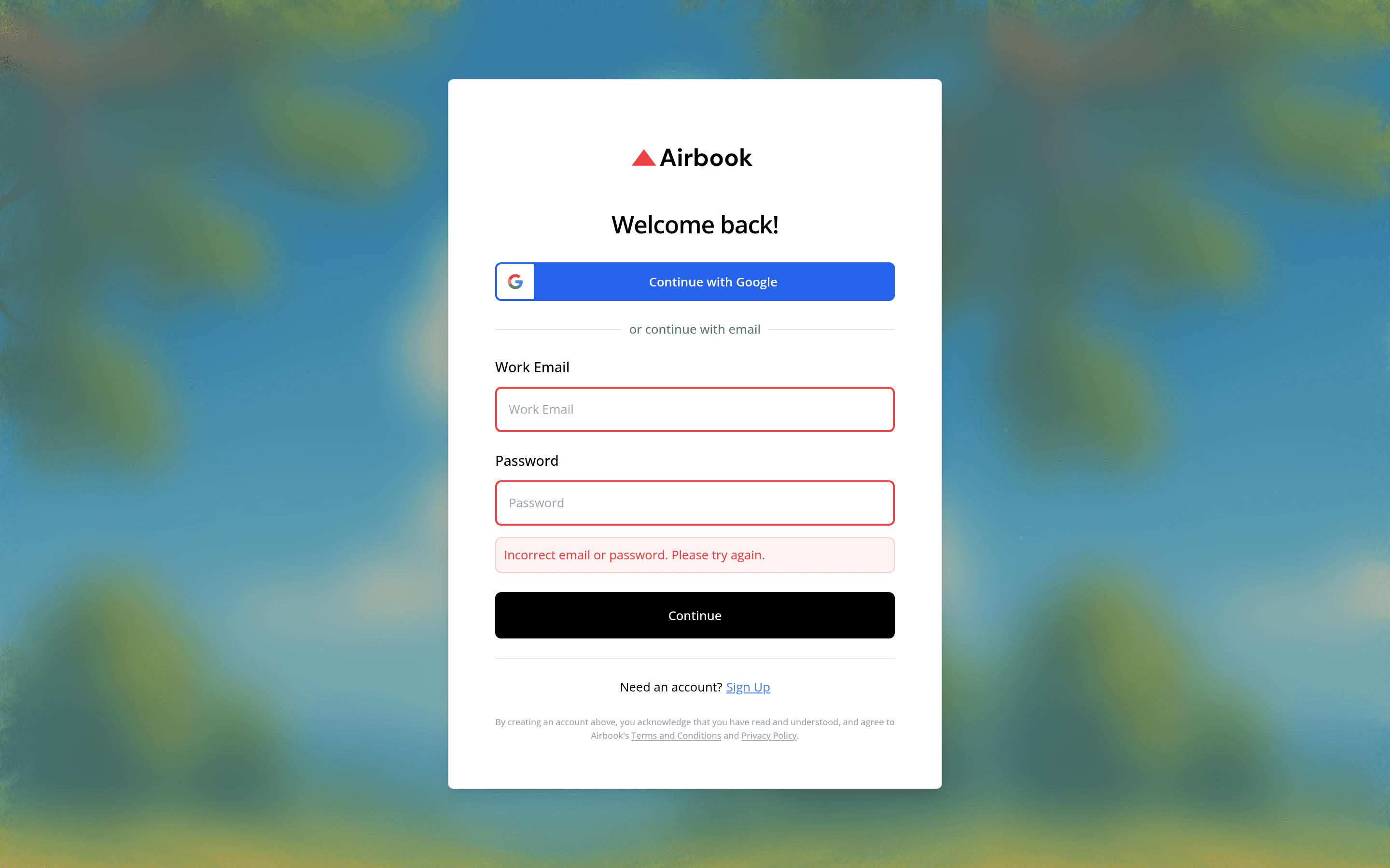 Airbook's Plug & Play Data Templates landing page screenshot
