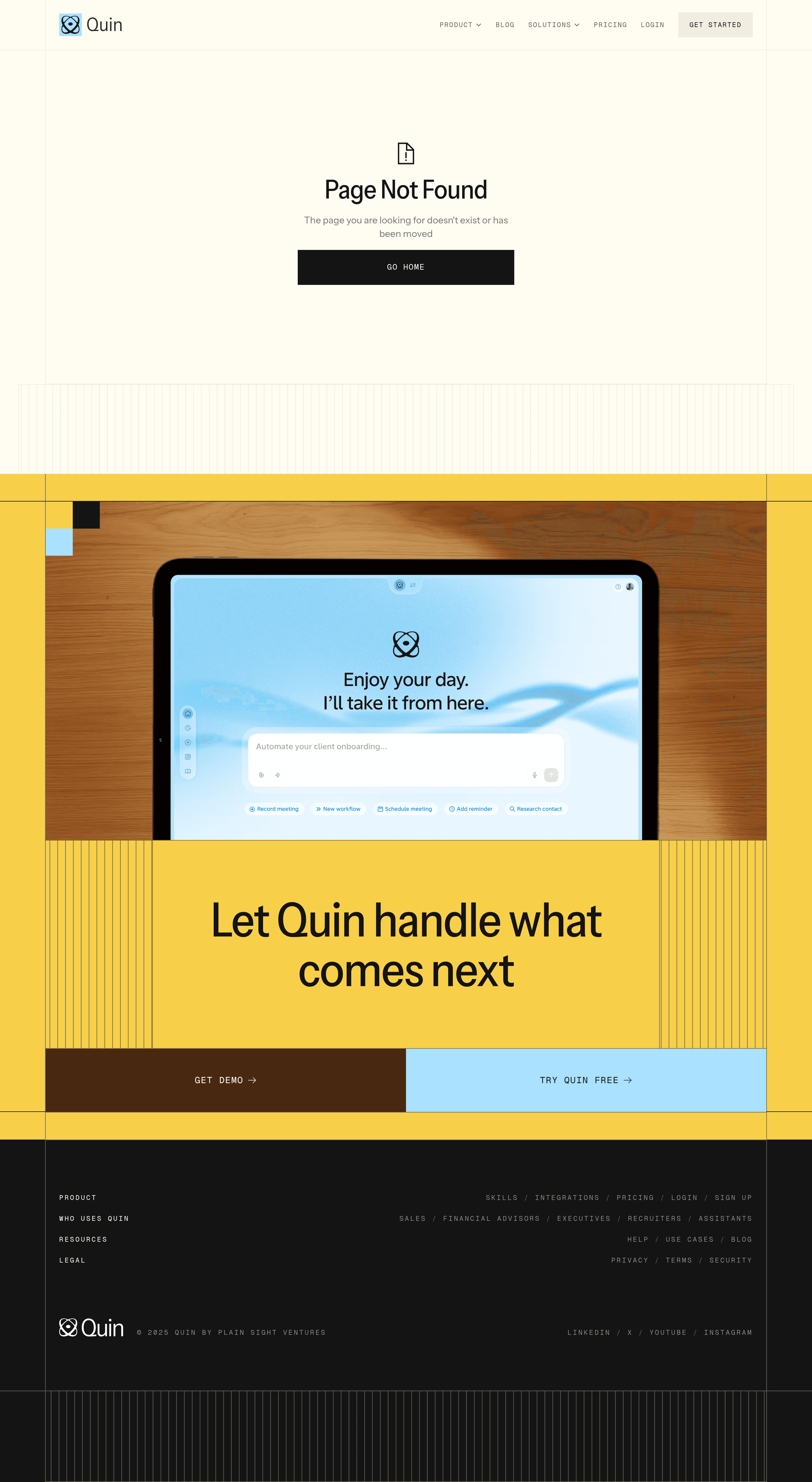 Connector Archetypes landing page screenshot