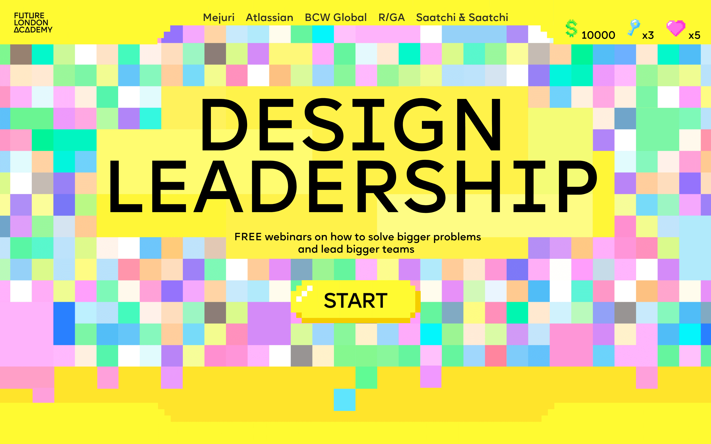 Design Leadership Webinars landing page screenshot